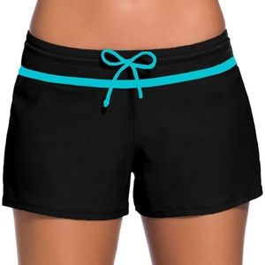 LAZOSAL Women Side Split Waistband Swim Shorts Swimsuit Bottom Boardshorts